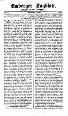 Amberger Tagblatt Mittwoch 1. März 1865