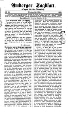 Amberger Tagblatt Montag 20. März 1865