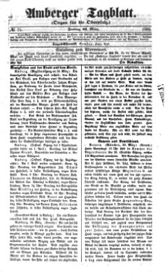 Amberger Tagblatt Freitag 31. März 1865