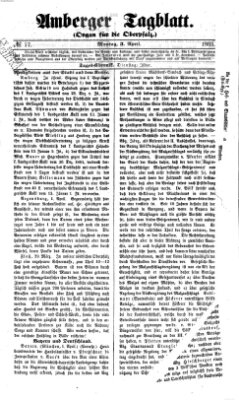 Amberger Tagblatt Montag 3. April 1865