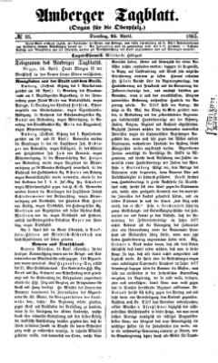 Amberger Tagblatt Dienstag 25. April 1865