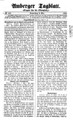 Amberger Tagblatt Donnerstag 4. Mai 1865