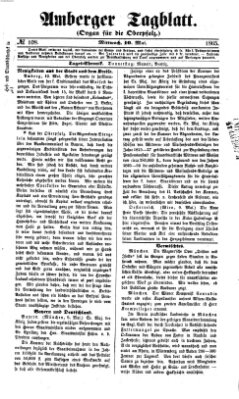 Amberger Tagblatt Mittwoch 10. Mai 1865