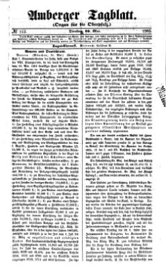 Amberger Tagblatt Dienstag 16. Mai 1865