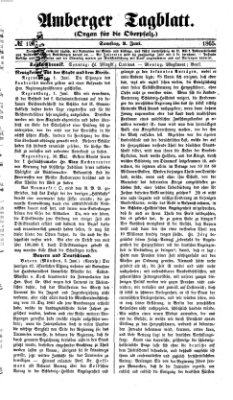 Amberger Tagblatt Samstag 3. Juni 1865