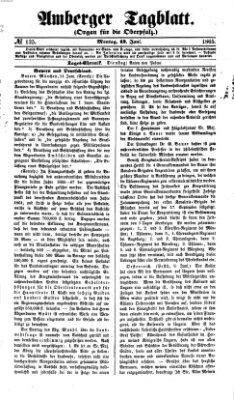 Amberger Tagblatt Montag 12. Juni 1865