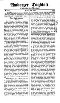 Amberger Tagblatt Freitag 23. Juni 1865