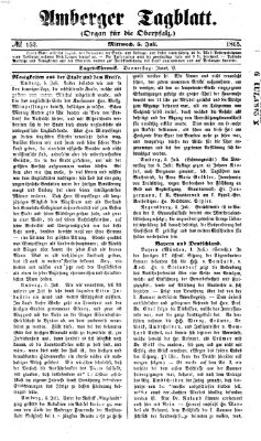 Amberger Tagblatt Mittwoch 5. Juli 1865