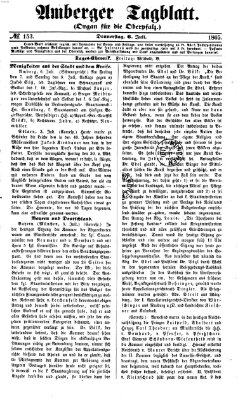 Amberger Tagblatt Donnerstag 6. Juli 1865