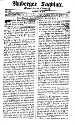 Amberger Tagblatt Samstag 8. Juli 1865