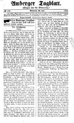 Amberger Tagblatt Mittwoch 12. Juli 1865