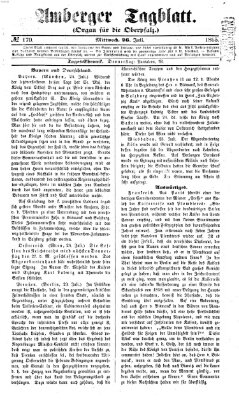 Amberger Tagblatt Mittwoch 26. Juli 1865