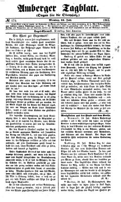 Amberger Tagblatt Montag 31. Juli 1865