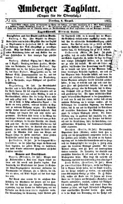 Amberger Tagblatt Dienstag 1. August 1865