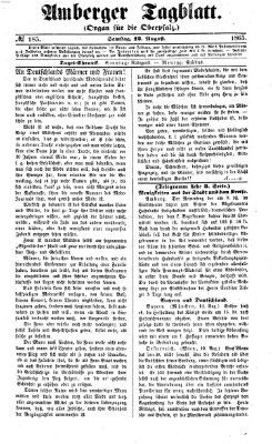 Amberger Tagblatt Samstag 12. August 1865