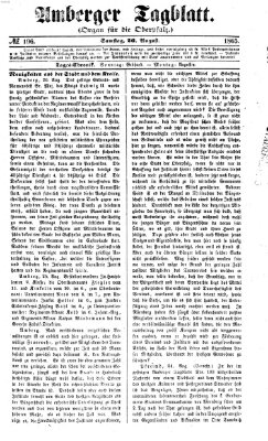 Amberger Tagblatt Samstag 26. August 1865