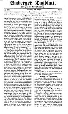 Amberger Tagblatt Dienstag 29. August 1865