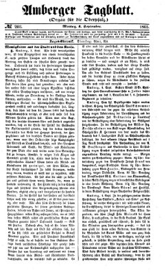 Amberger Tagblatt Montag 4. September 1865