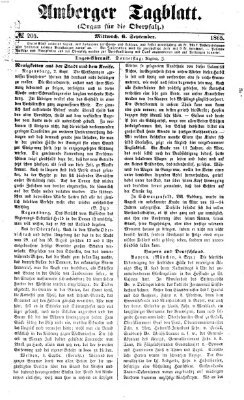 Amberger Tagblatt Mittwoch 6. September 1865