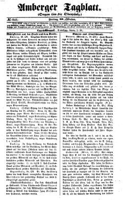 Amberger Tagblatt Freitag 20. Oktober 1865