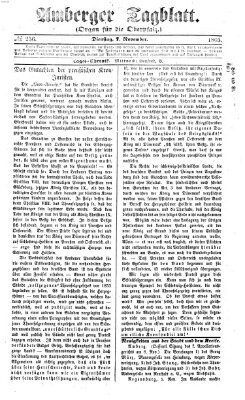 Amberger Tagblatt Dienstag 7. November 1865