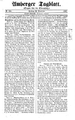 Amberger Tagblatt Freitag 15. Dezember 1865