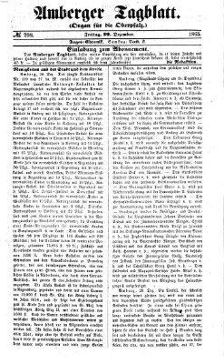 Amberger Tagblatt Freitag 29. Dezember 1865