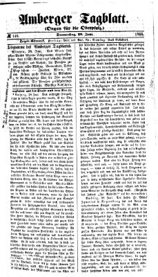 Amberger Tagblatt Donnerstag 28. Juni 1866