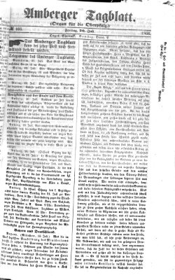 Amberger Tagblatt Freitag 20. Juli 1866