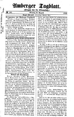 Amberger Tagblatt Montag 6. August 1866