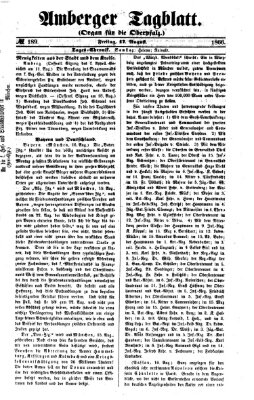 Amberger Tagblatt Freitag 17. August 1866