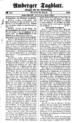 Amberger Tagblatt Mittwoch 22. August 1866