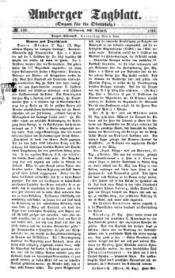 Amberger Tagblatt Mittwoch 29. August 1866