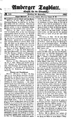 Amberger Tagblatt Samstag 15. September 1866