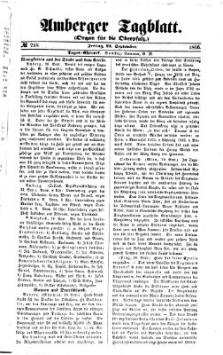 Amberger Tagblatt Freitag 21. September 1866