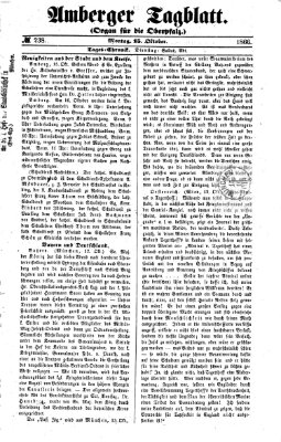 Amberger Tagblatt Montag 15. Oktober 1866