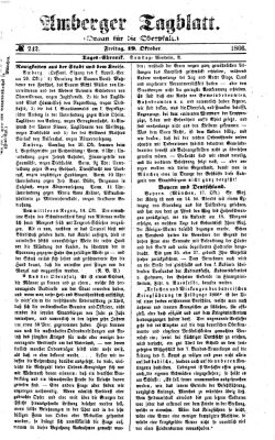 Amberger Tagblatt Freitag 19. Oktober 1866