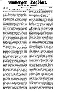 Amberger Tagblatt Mittwoch 31. Oktober 1866