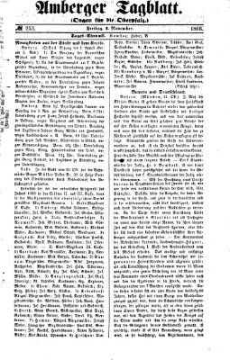 Amberger Tagblatt Donnerstag 1. November 1866