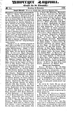 Amberger Tagblatt Samstag 3. November 1866