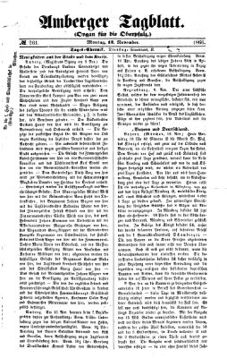 Amberger Tagblatt Montag 12. November 1866