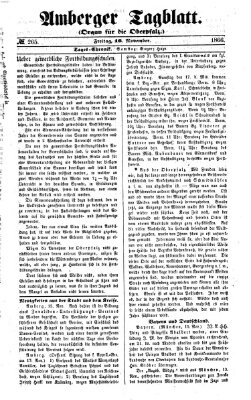 Amberger Tagblatt Freitag 16. November 1866