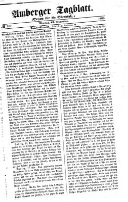 Amberger Tagblatt Montag 19. November 1866