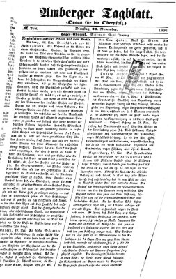 Amberger Tagblatt Dienstag 20. November 1866