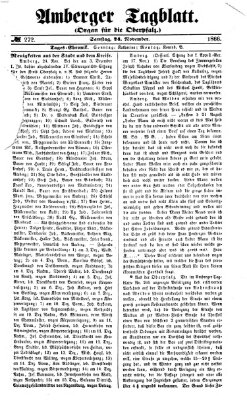 Amberger Tagblatt Samstag 24. November 1866