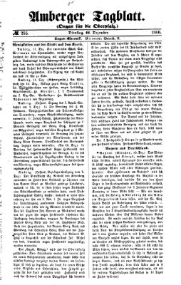 Amberger Tagblatt Dienstag 11. Dezember 1866