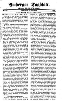 Amberger Tagblatt Donnerstag 27. Dezember 1866