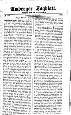 Amberger Tagblatt Samstag 15. Dezember 1866