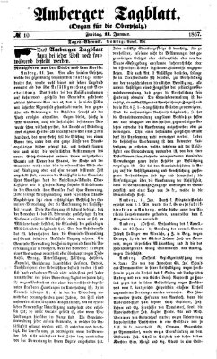 Amberger Tagblatt Freitag 11. Januar 1867