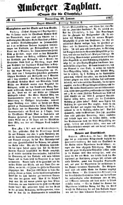 Amberger Tagblatt Donnerstag 17. Januar 1867